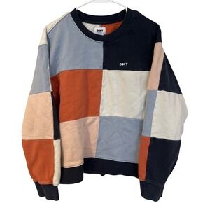 Obey Lockdown Colorblock Crewneck Sweatshirt